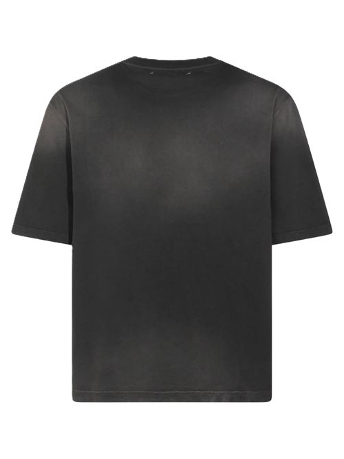 relaxed fit t-shirt/ cotton jersey/ sunfaded wash/ star golden goose print Golden Goose | GUP01873.P002419.60666CHARCOAL